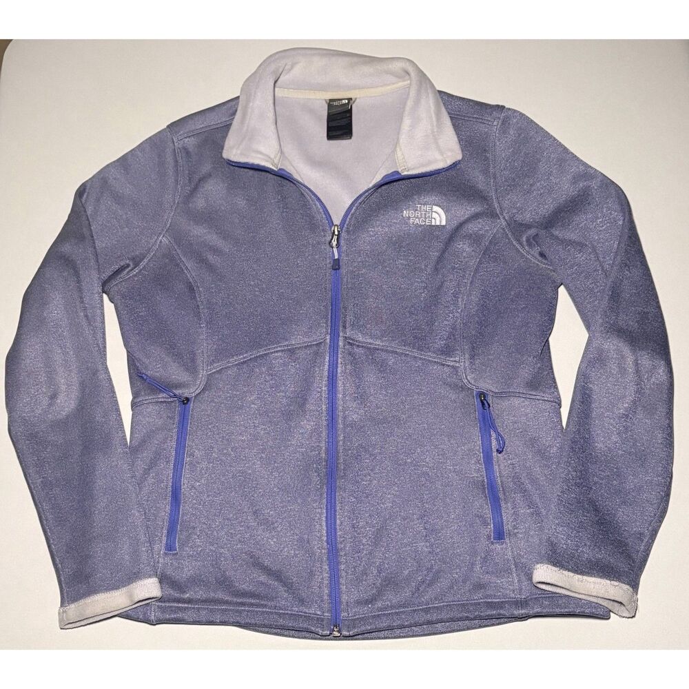 The North Face Women’s Large Full Zip Fleece Jacket Purple Heather